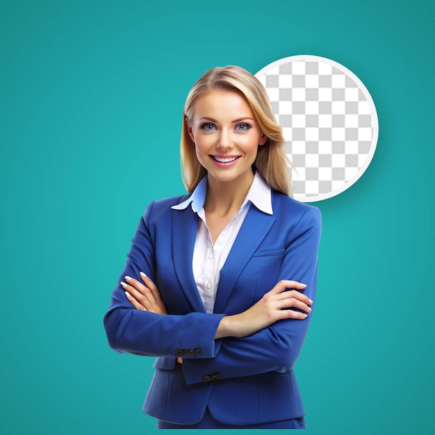 PSD portrait of businesswoman