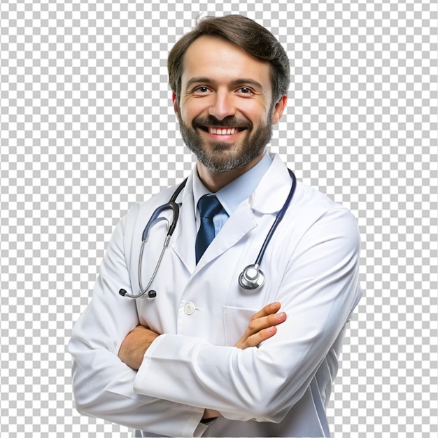 Portrait of candid male doctor