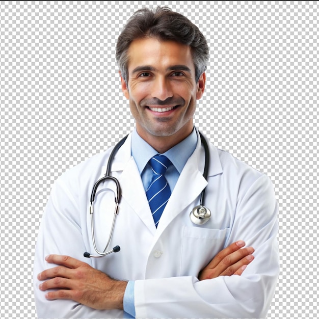 Portrait of candid male doctor