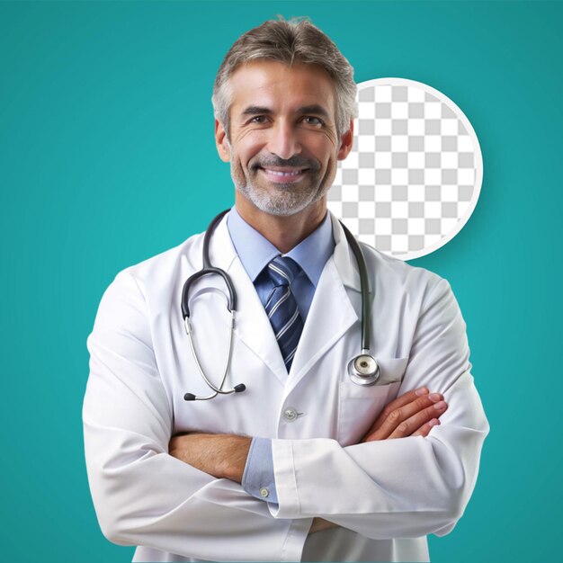 Portrait of candid male doctor