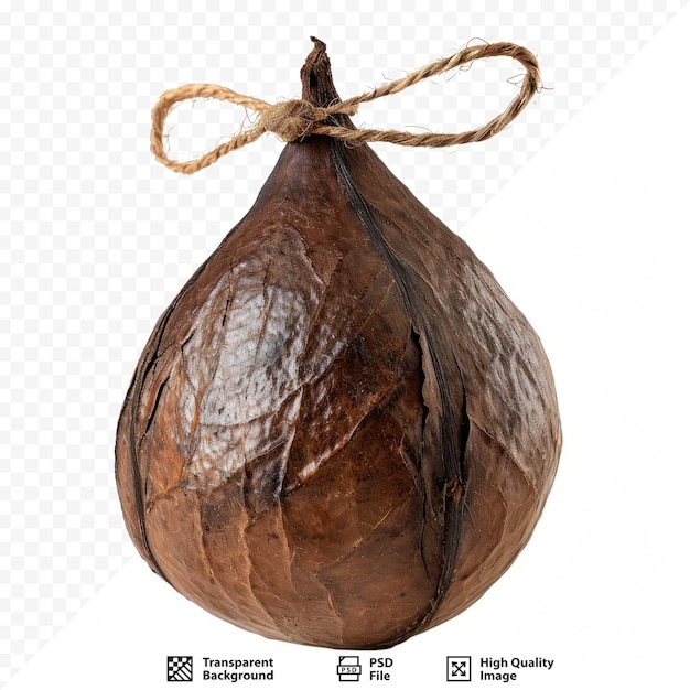 Portrait of candlenut on a white isolated background