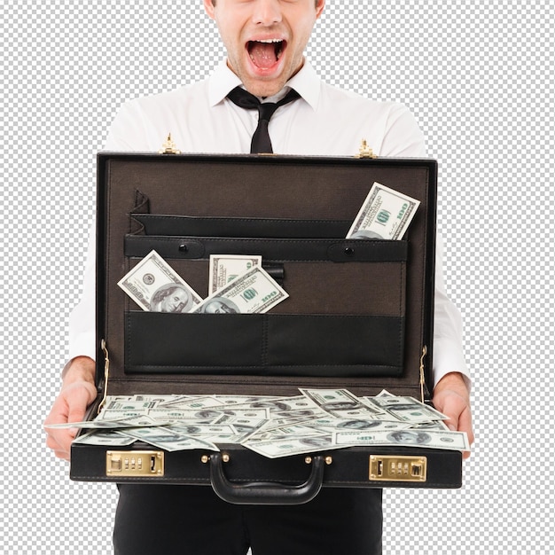Portrait of a cheerful young businessman