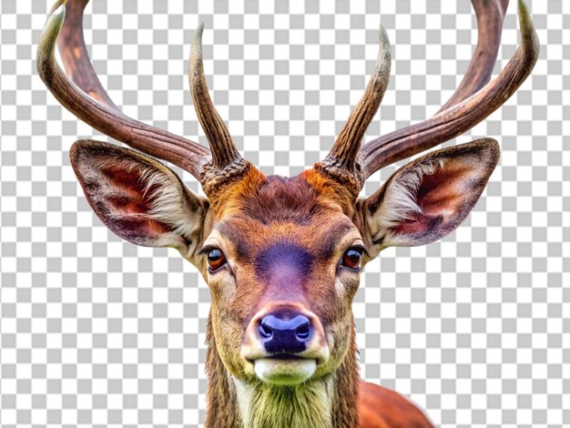 PSD portrait deer transparant background