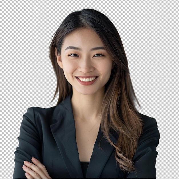 PSD portrait elegant businesswoman