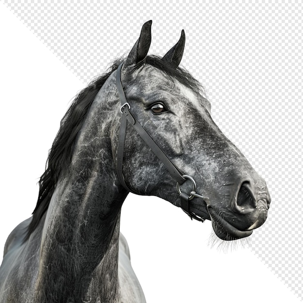 灰色 の 馬 の 肖像
