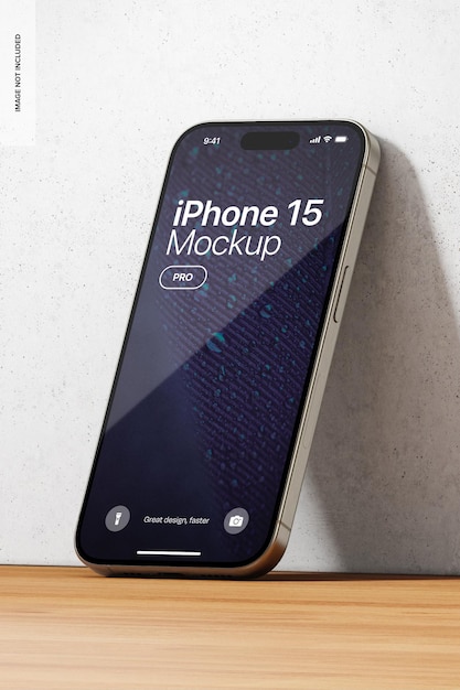 portrait iphone 15 pro mockup