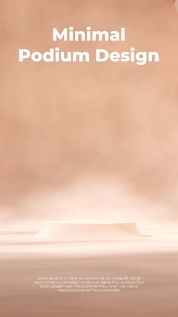 in portrait minimal simple wall background 3d rendering blank mockup white cylinder podium