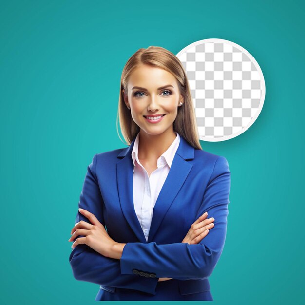 PSD portrait of businesswoman