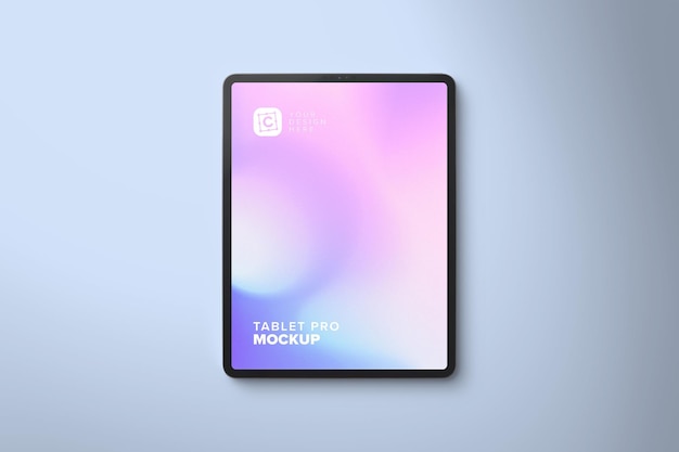 Portrait pro tablet mockup for web design