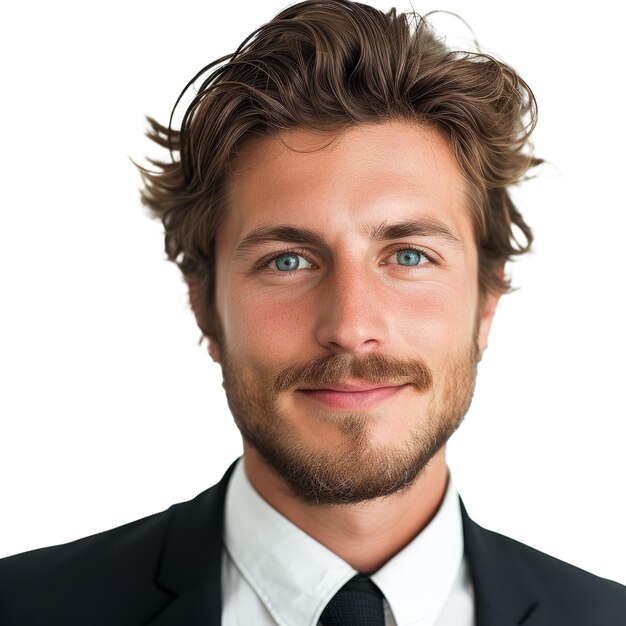 PSD portrait of sexy young businessman