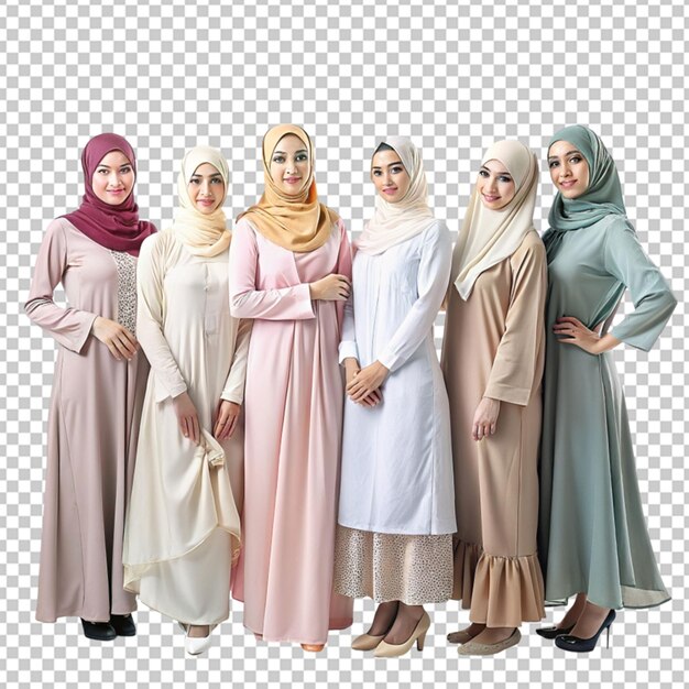 PSD portrait of women wearing hijab