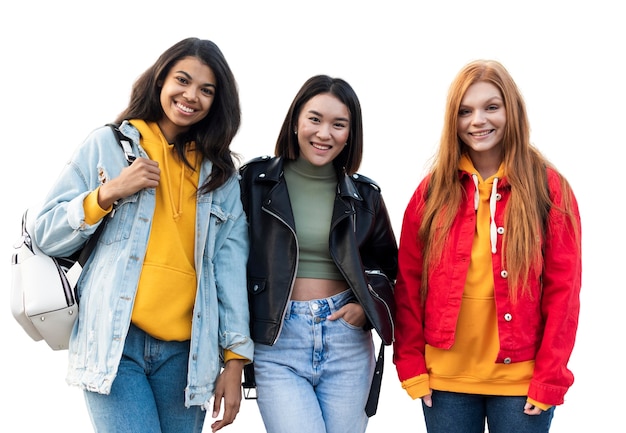 PSD portrait of young teenage girls