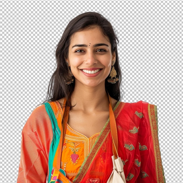 PSD portrait young woman hand holding shopping bag