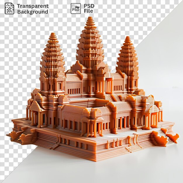 PSD portret 3d świątyni angkor wat