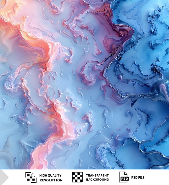 portret abstracte vloeibare kunst textuur achtergrond met vloeibaar effect met een blauw-wit ontwerp png psd