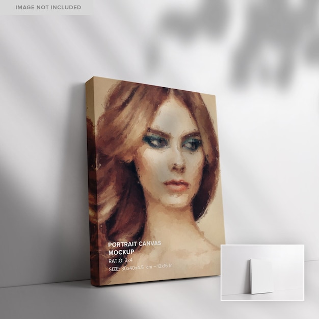 Portret canvas mockup