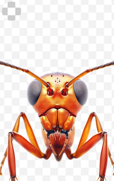 PSD portret mrówki w tle