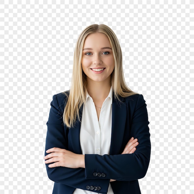 Portret pewnej siebie kobiety biznesmenki