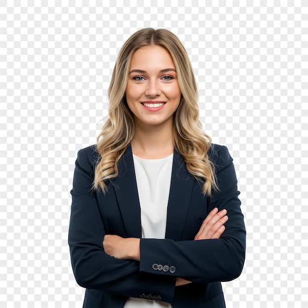 Portret pewnej siebie kobiety biznesmenki