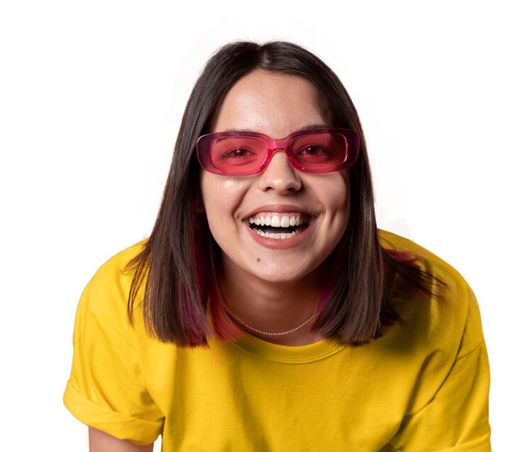 PSD portret samotnej nastolatki