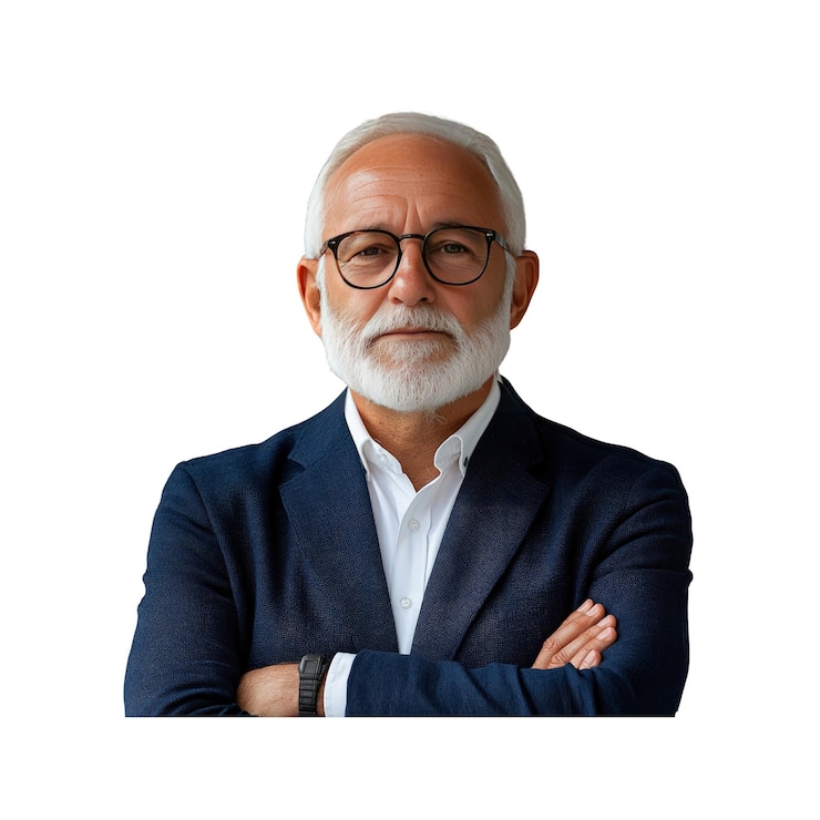 PSD portret starszego biznesmena