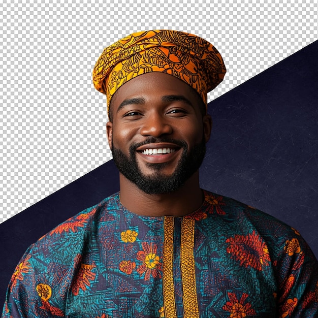 Portret van een glimlachende Afrikaanse man