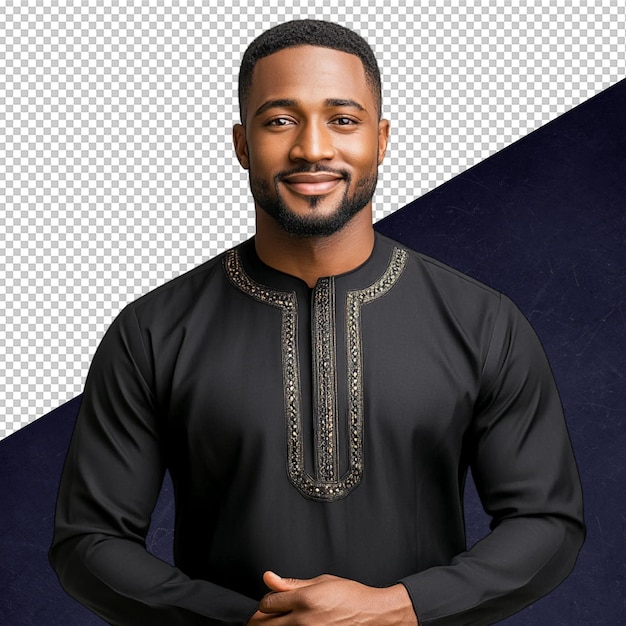 Portret van een stijlvolle Afrikaanse man