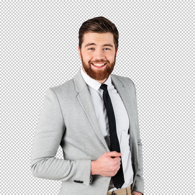 Portret van een zelfverzekerde zakenman gekleed in een pak