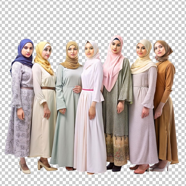 PSD portret van vrouwen die een hijab dragen