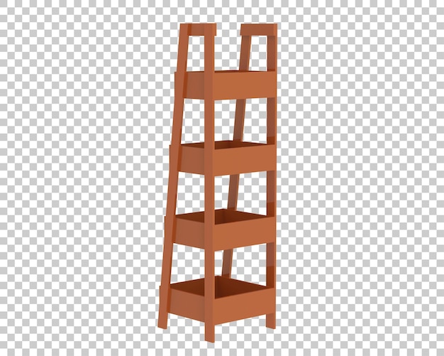 POS display on transparent background 3d rendering illustration