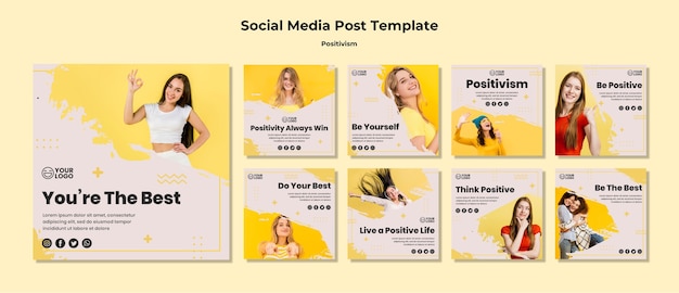 PSD positivism social media post template