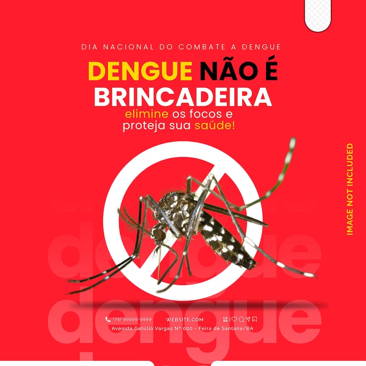 PSD post dia nacional do combate a dengue psd instagram (национальный день борьбы с лихорадкой денге)