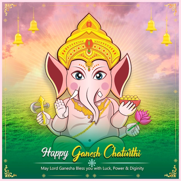 PSD post ganpati bappy