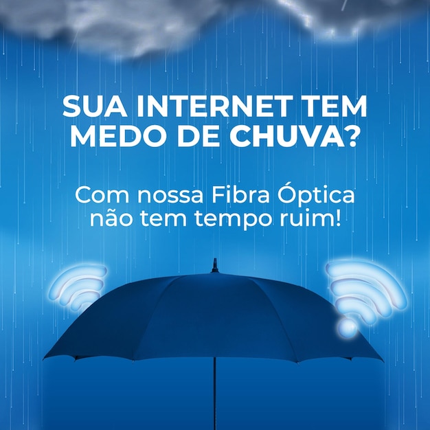 PSD posta internet e chuva