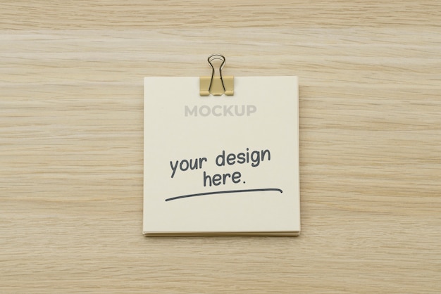 post it note mockup design
