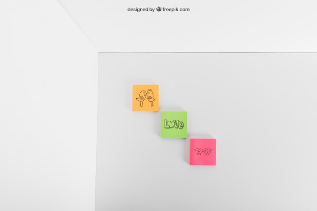 PSD post its mockup