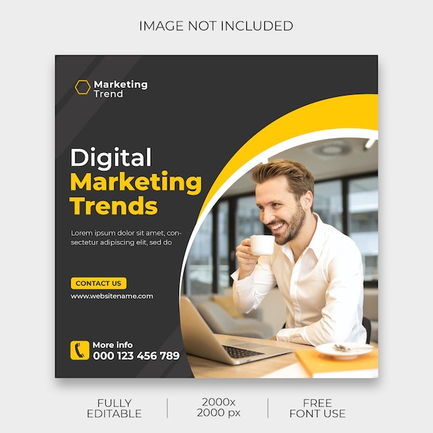 Post op sociale media voor digitale marketing