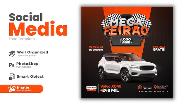 Post social media mega-beurs in Portugese 3D-rendercampagne in Brazilië