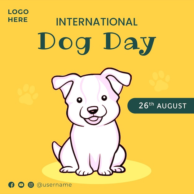 国際犬の日への投稿テンプレート