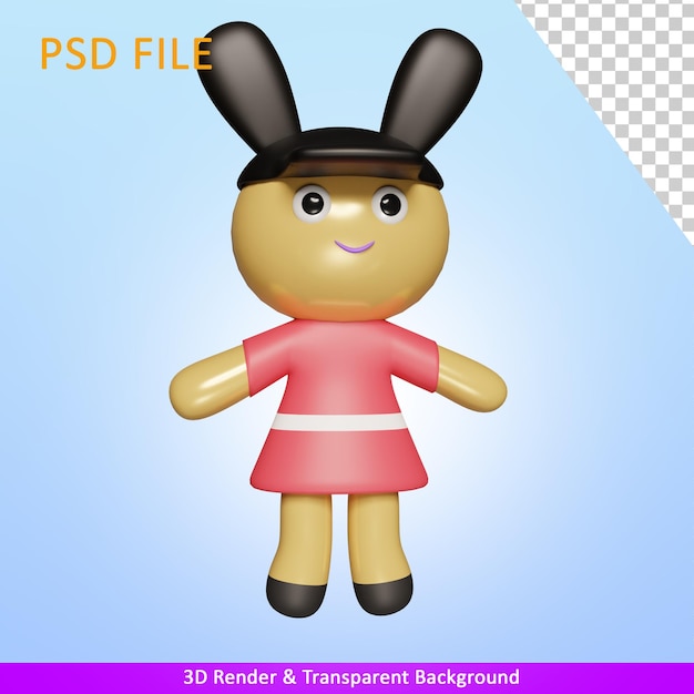 Postać ilustracyjna renderowania 3D