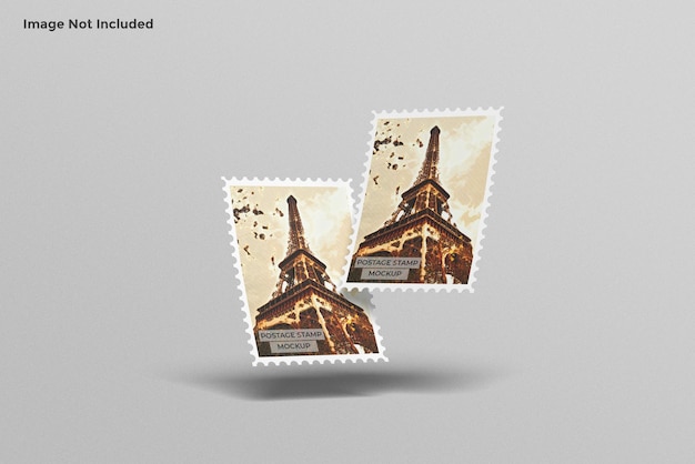 PSD postage stamp mockup