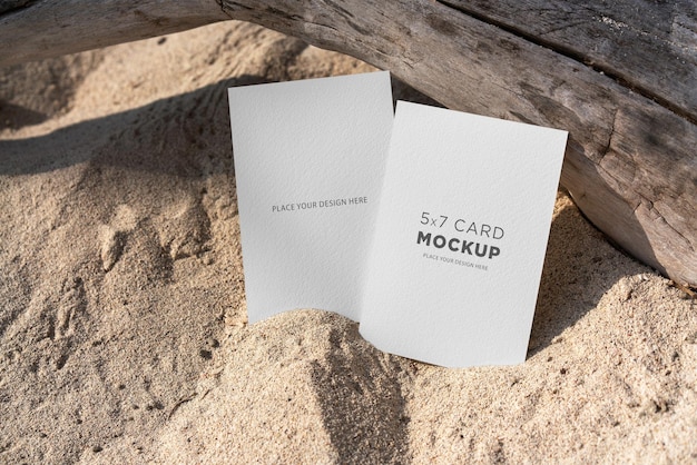 Postcard 5x7 tropical mockup