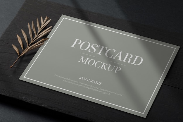 postcard or invitation card mockup