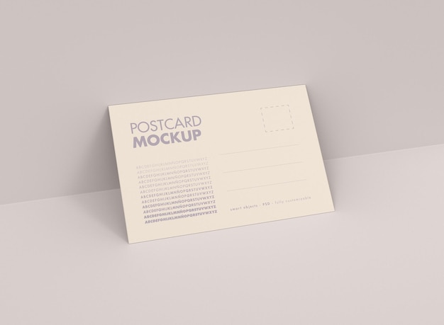 Mockup di cartolina