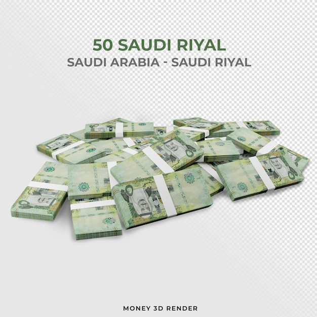 PSD a poster for 50 saudi rival shows a pile of money.