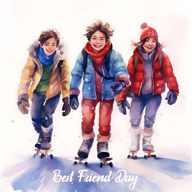 PSD a poster for best friend best day day day