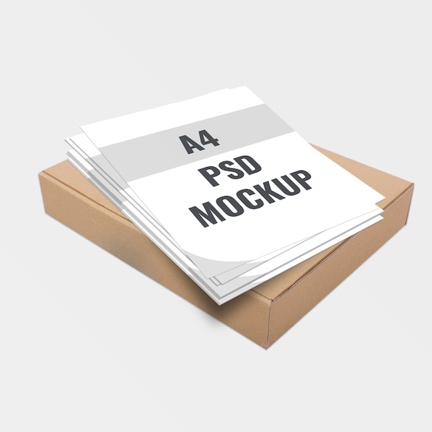 PSD poster and box template