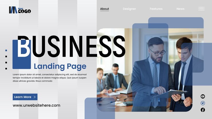 PSD a poster for business that says business cards on it
