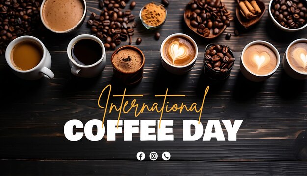 Coffeeday 2023 PSD, High Quality Free PSD Templates for Download