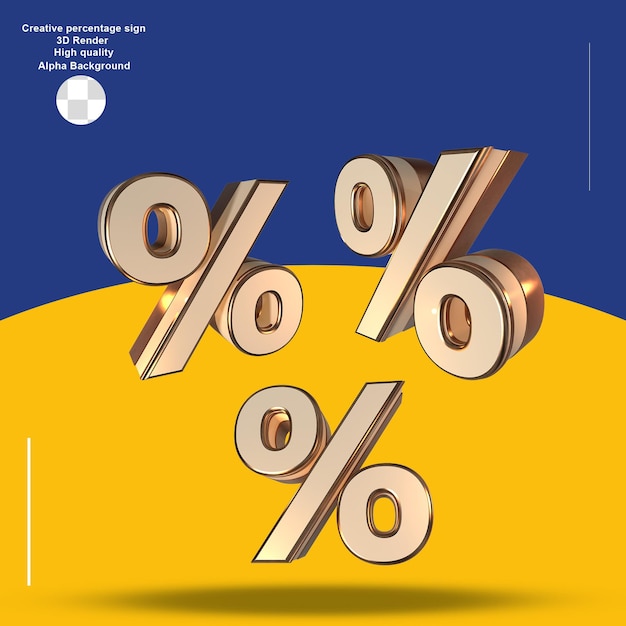 A poster for a company called create a percent